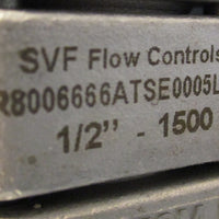 SVF Flow Controls R8006666ATSE0005LK00 3-Piece Ball Valve R8 Series 1/2"