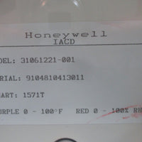 Honeywell 31061221-001 Humidity and Temperature Recorder w/ Key Used