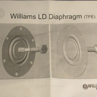 Williams Milton Roy RKLD201-316-TFE Partial Pump Repair Kit for LD200-316