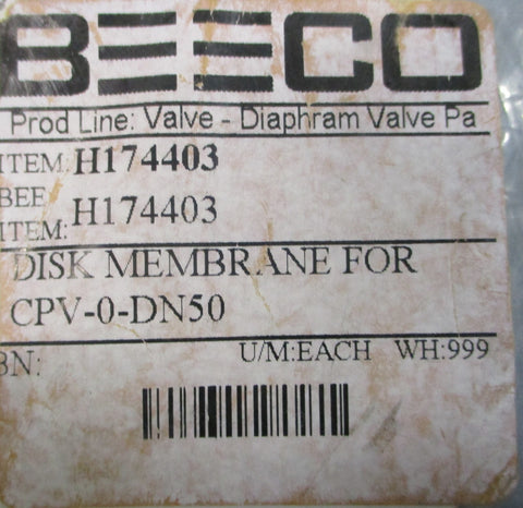 SPX 28616176 Flat Membrane CPV50 H174403 Disk Membrane For CPV0DN50