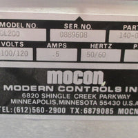 Mocon DL200 140029 Oxygen Transmission Rate Datalogger Used