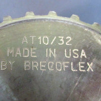Brecoflex AT10/32 Aluminum Timing Pulley 100mm OD, 50mm Total Width, 12mm Bore