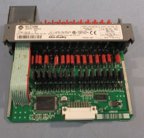 Allen Bradley SLC 500 1746-OA16 Ser. D Output Module, 50/60Hz