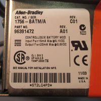 Allen Bradley 1756-BATM/A Rev. C01 Controllogix Battery Module Used