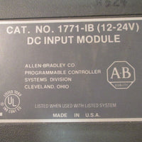 Allen Bradley 1771IB (1224V) DC Input Module w/ Terminal Strip Used