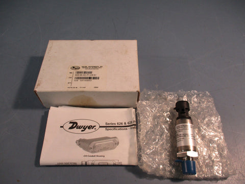 DWYER 628-08-GH-P1-E8-S1 Pressure Transmitter 0-30PSIG 10-30VDC 4-20mA