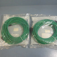 LCom TRD855SCRGR50 Shielded Cat 5E EIA568 Cable 50ft Green NEW LOT OF 2