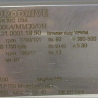 Sew Eurodrive RF57DRN100L4/MM30/DH Gearmotor MM30D-503-00 Frequency Inverter
