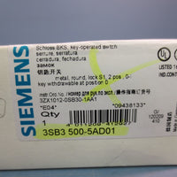 New SIEMENS 3SB35005AD01 22mm Metal Key Actuator Dual Position