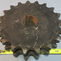 Tsubaki D140B19F 21/2 Double Row Keyed 21/2" Bore to Size Sprocket