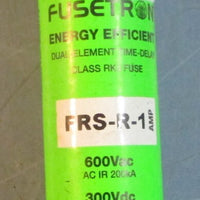 Bussmann Fusetron FRSR1 Energy Efficient Time Delay Fuse 600Vac (Lot of 5)