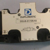 Duplomatic DS5JB-S1/10N-K6 Solenoid Valve 320 bar Max 1/2 NPT 120-60Hz