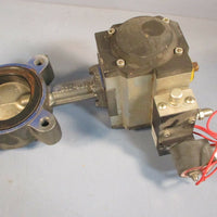 MaxAir UT21DAF05F07 Rack & Pinion Actuator 150 PSI Max w/ 3" Butterfly Valve
