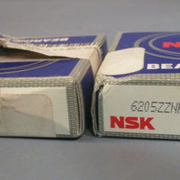 NSK BALL BEARING (Lot of 2) 6205ZZNRC3
