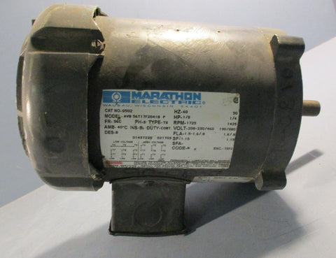 Marathon Electric AVB 56T17F2041B P Electric Motor G502 3PH 56C 5/8" Shaft Dia