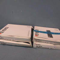 Lot of (4) KEYENCE FU67V Fiber Optic Sensor FU67V Fiber AMPLIFIER SENSOR CABLE