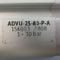 Festo ADVU-25-80-P-A Compact Pneumatic Cylinder 1-10 bar 80mm Stroke