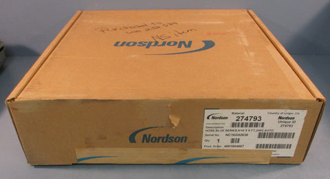 Nordson 274793 Blue Series Hot Melt Glue Hose 5/16" Dia x 8' L 240V Factory Seal