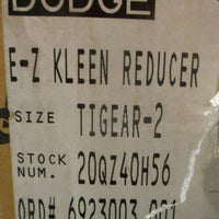 Dodge Tigear 2 20QZ40H56 Gearbox Gear Reducer 1-1/4" and 5/8" Bore 40:1 Ratio