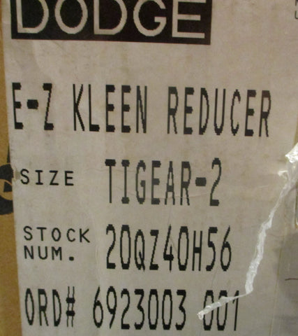 Dodge Tigear 2 20QZ40H56 Gearbox Gear Reducer 1-1/4" and 5/8" Bore 40:1 Ratio