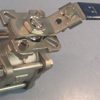 TruFlo QSM CF8M Stainless Steel Ball Valve 11/2" NPT 1000WOG Threaded