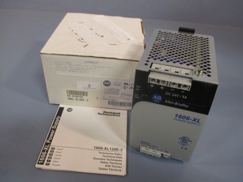 Allen Bradley 1606-XL DC 24V/5A Power Supply Ser. A 1606-XLS960E-3