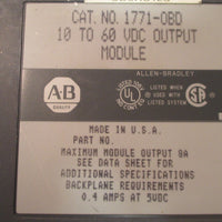 Allen Bradley 1771-OBD 10 to 60 VDC Output Module Used