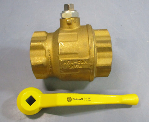 Grinnell 2-Way Bronze Body Ball Valve, Lever Operated DN65 2-1/2" Bore PN16W-16G