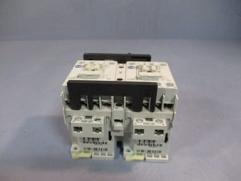 Allen-Bradley Reversing Contactor  120/110V 60/50Hz 3 Poles Ser B 104-C09UD22