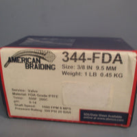 AMERICAN BRAIDING SIZE: 3/8 IN 9.5 MM 344FDA