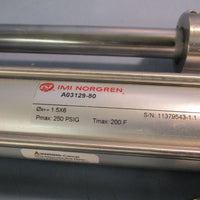 IMI Norgren Pnuematic Cylinder w/Base A0312980, 250 PSIG 1.5" Bore