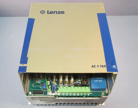 Lenze AC 760 AC Drive Type 765 US 3 x 0-460V 9.5A 0-110Hz Cracked Cover Used