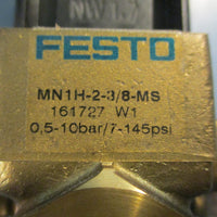 Festo MN1H-2-3/8-MS Solenoid Valve 0.5-10bar 7-145PSI With Cable