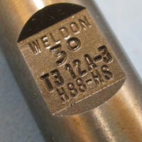 Weldon Taper End Mill Cutter, 3/8", 30, T3, 12A-3, H88-HS, 3FL