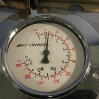Lot of (2) Edwards 9738290 Metric Gauge Range -1 to 12.5 Bar Type 111.10.80