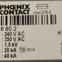 Phoenix Contact VALCP3S350 Surge Protection Device 2859521 315A Max