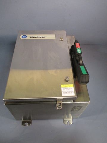 ALLEN-BRADLEY ENCLOSED SWITCH STAINLESS STEEL 1494G-BC3N