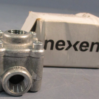 Lot of (2) Nexen 945100 Quick Exhaust Shuttle Valve 1/8" NPT 5–100 PSI