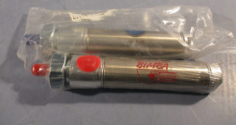 Lot of (2) BIMBA 041.5DB Pneumatic Air Cylinder 3/4" BORE 11/2" STROKE