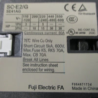 Fuji Electric SCE2/G SE41AG Overload Relay  Used