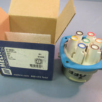 Meltric 3738561 Inlet/Plug Receptacle / Connector 6 POLE, 7 WIRE, 30 A, 600 VAC