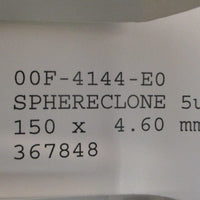 Phenomenex 00F4144E0 SphereClone 5u ODS HPLC Column 150 x 4.60mm