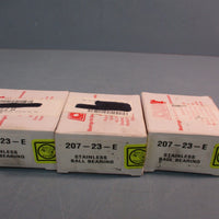 Lot of (3) EDT 207-23-E Insert Ball Bearings 1-7/16" Stainless Steel w/Collar