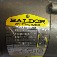 BALDOR 1/4 HP INDUSTRIAL MOTOR 1725 RPM 230/460 V FRAME 56C KM3454