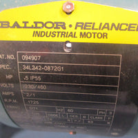Dodge Quantis BB483GH71E4 Gearbox w/ Baldor 094907 3 Phase Motor 11/4" Shaft Di