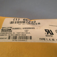 HUBBELL WEIGMANN OIL TIGHT HOLE SEALS 1/2" LOT OF THREE WAS050SS
