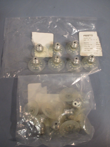 Lot of (17) Festo Suction Cup VASB-15-1/8-SI-B