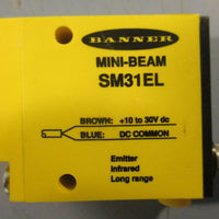 Banner SM31EL Mini Beam Photoelectric Sensor 1030 VDC 30m Range