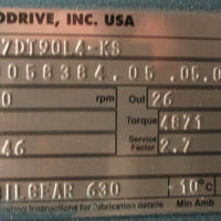Sew Eurodrive FAF77DT90L4KS Gearmotor DFT90L4KS 2 HP 1720 RPM 66.46:1 Ratio