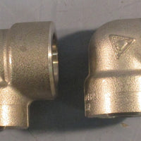 Unbranded A/SA182F316/F316L Stainless Steel 90° Pipe Elbow B16 3M 1/2 Lot of 2